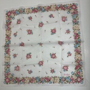 Vintage Charlie Chaplin Handkerchief Bandana Pocket Square Wrap Floral